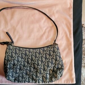 Dior Vintage Trotter Diorissimo Pochette Bag